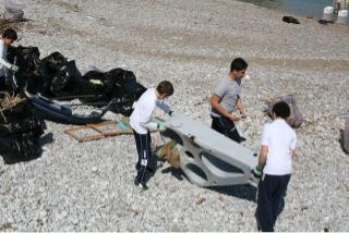 Uno dei tanti sequestri di datteri pescati illegalmente nelle acque dell'Area Marina Protetta di Punta Campanella