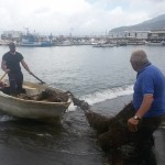 Rifiuti raccolti a Marina Grande - Sorrento