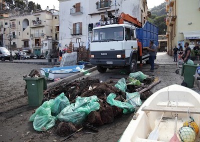 Pulizia dei fondali di Marina Grande, Sorrento